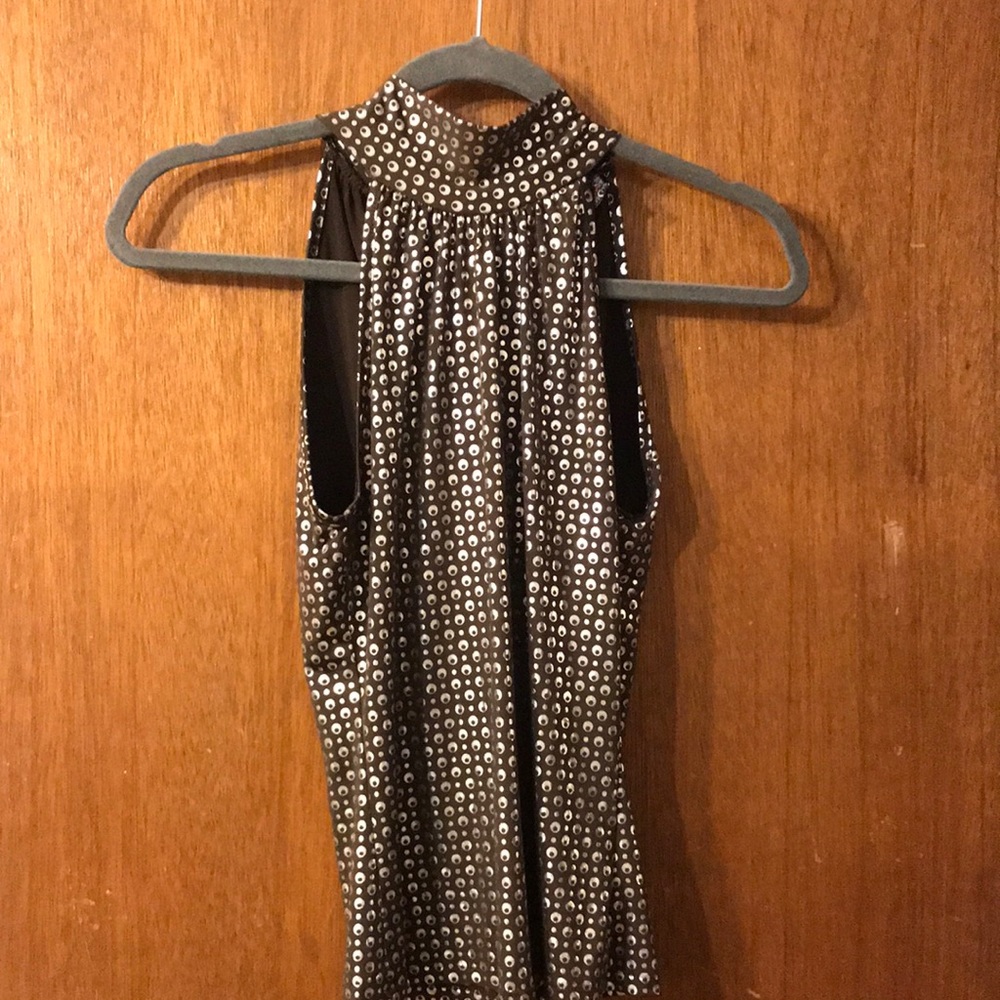 Brown and Silver top